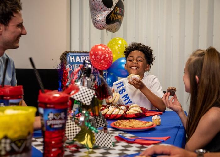 boy celebrating birthday